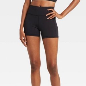 all in motion black biker shorts